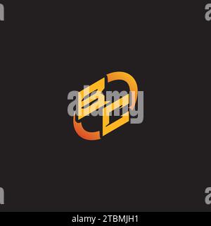 CB combination letter unique initials logo esport for gaming team, youtube, twitch Stock Vector