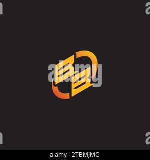 BB combination letter unique initials logo esport for gaming team, youtube, twitch Stock Vector
