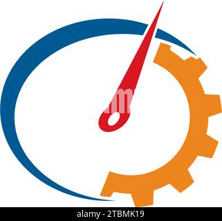 is a symbol related to automotive, speed or automotive service Stock Vector