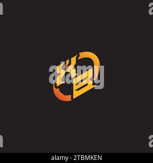 BX combination letter unique initials logo esport for gaming team, youtube, twitch Stock Vector