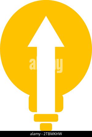is a symbol associated with an idea, creative, creative agent or advertising Stock Vector