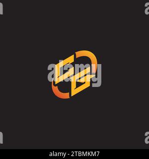 GC combination letter unique initials logo esport for gaming team, youtube, twitch Stock Vector