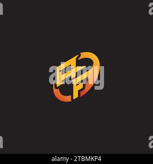 FA combination letter unique initials logo esport for gaming team, youtube, twitch Stock Vector