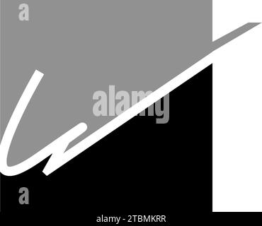 is a symbol in the form of a combination of letters Stock Vector