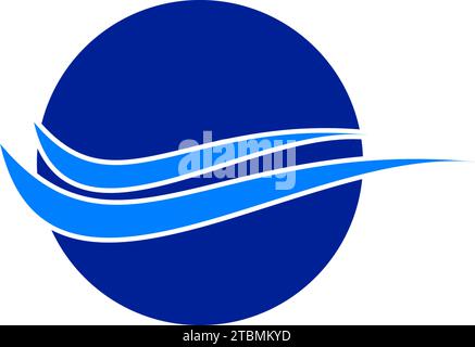 is a symbol associated with nature, especially beaches, sea or water Stock Vector