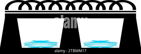 is a symbol associated with a bridge Stock Vector
