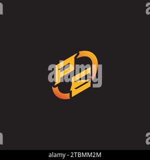 EP combination letter unique initials logo esport for gaming team, youtube, twitch Stock Vector