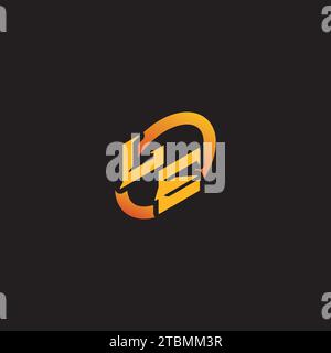 EL combination letter unique initials logo esport for gaming team, youtube, twitch Stock Vector