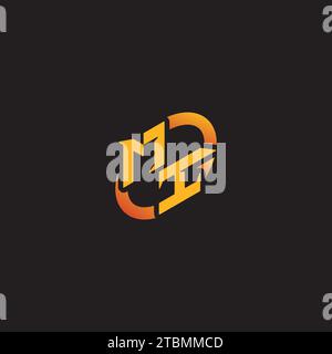 IM combination letter unique initials logo esport for gaming team, youtube, twitch Stock Vector