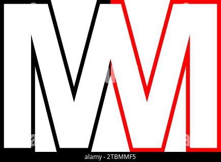 is a symbol associated with the combined letters Stock Vector