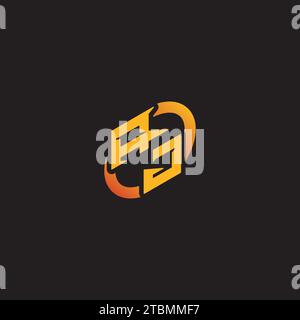 JA combination letter unique initials logo esport for gaming team, youtube, twitch Stock Vector