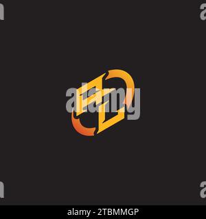 LA combination letter unique initials logo esport for gaming team, youtube, twitch Stock Vector