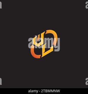 LV combination letter unique initials logo esport for gaming team, youtube, twitch Stock Vector