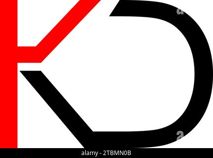 is a symbol associated with the combined letters Stock Vector