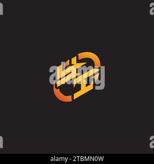 IY combination letter unique initials logo esport for gaming team, youtube, twitch Stock Vector