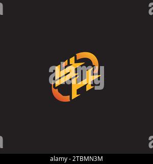 HY combination letter unique initials logo esport for gaming team, youtube, twitch Stock Vector