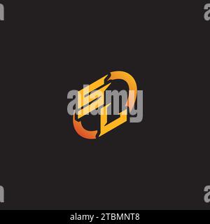 LS combination letter unique initials logo esport for gaming team, youtube, twitch Stock Vector