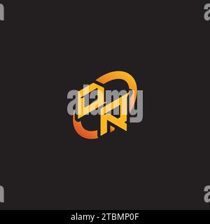 RD combination letter unique initials logo esport for gaming team, youtube, twitch Stock Vector