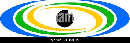is a symbol associated with the human body part of the eye Stock Vector