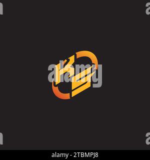 SK combination letter unique initials logo esport for gaming team, youtube, twitch Stock Vector