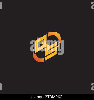 SQ combination letter unique initials logo esport for gaming team, youtube, twitch Stock Vector