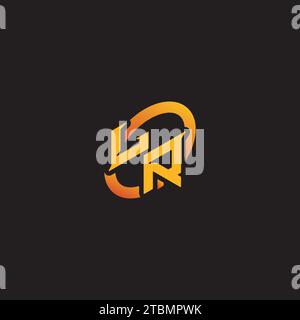 RL combination letter unique initials logo esport for gaming team, youtube, twitch Stock Vector