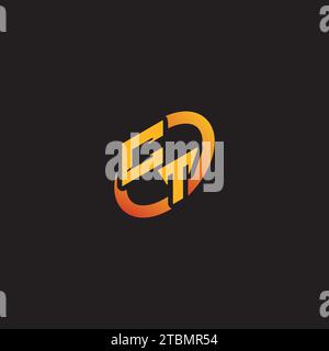 TC combination letter unique initials logo esport for gaming team, youtube, twitch Stock Vector