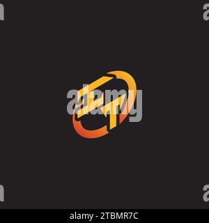 TI combination letter unique initials logo esport for gaming team, youtube, twitch Stock Vector