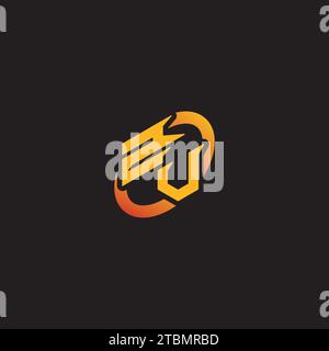 VZ combination letter unique initials logo esport for gaming team, youtube, twitch Stock Vector