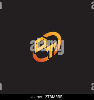 TD combination letter unique initials logo esport for gaming team, youtube, twitch Stock Vector