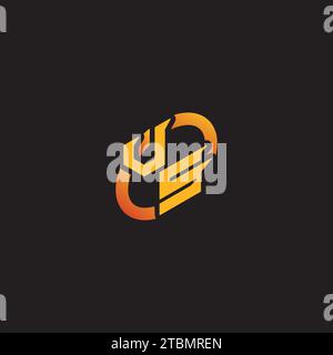SV combination letter unique initials logo esport for gaming team, youtube, twitch Stock Vector