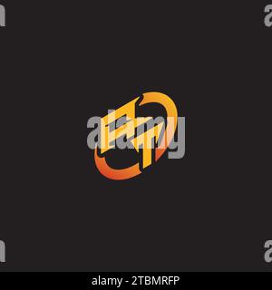 TA combination letter unique initials logo esport for gaming team, youtube, twitch Stock Vector