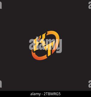 TX combination letter unique initials logo esport for gaming team, youtube, twitch Stock Vector