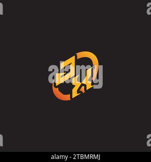 XJ combination letter unique initials logo esport for gaming team, youtube, twitch Stock Vector