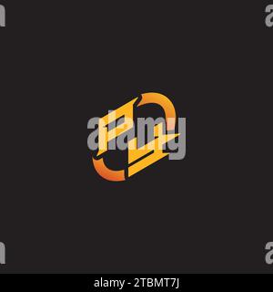 YP combination letter unique initials logo esport for gaming team, youtube, twitch Stock Vector