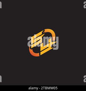 YS combination letter unique initials logo esport for gaming team, youtube, twitch Stock Vector