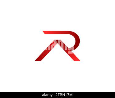 Initial Letter AR Logo Template Design Stock Vector