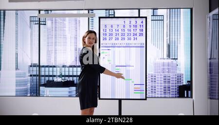 Virtual Online TV Video Training. Live Conference Stock Photo