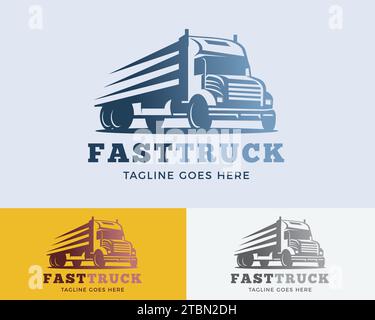 Express Truck Logo Vector Design Stock Vector