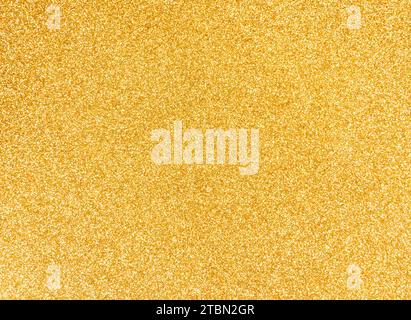 Golden glitter texture background with sequins and sparkles Stock Photo