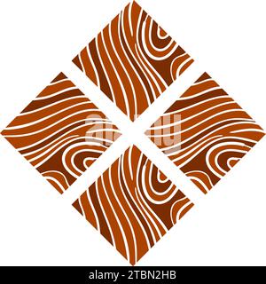 Vector logo parquet, laminate, flooring, tiles Stock Vector