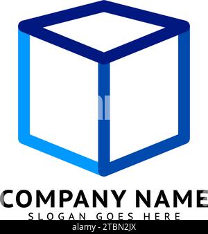 Cube Icon Vector Illustration Logo Design Element Stock Vector