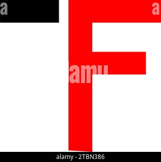 Initial Letter TF Design Logo Stock Vector