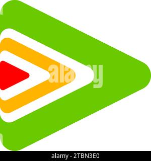 Play logo vector illustration template Stock Vector Image & Art - Alamy