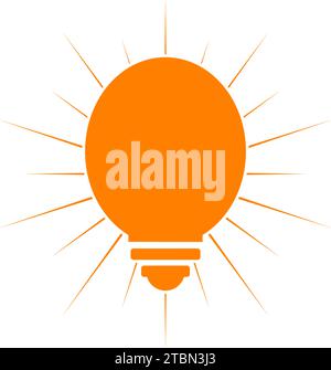 Light bulb design logo template Stock Vector