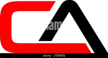 Initial Letter CA Logo Template Design Vector Stock Vector