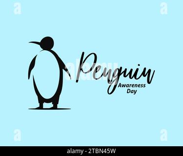 Penguin awareness day vector illustration Stock Vector