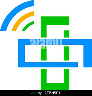Medical Online Logo Design Template Element Stock Vector