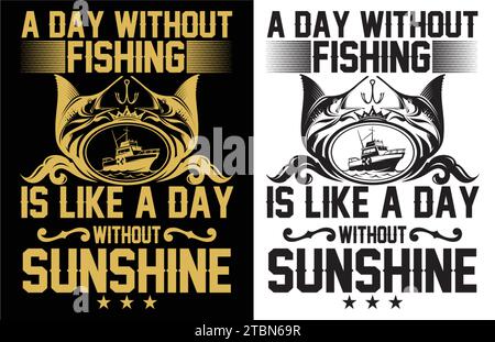 fishing t shirt design vector, fishing t shirt design, best fishing t shirt graphics,eps Stock Vector
