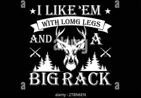 hunting tshirt design vector file, eps Stock Vector